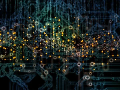 Virtualization of Data Transfers 스톡 일러스트