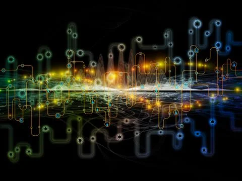 Virtualization of Data Transfers Illustrazione stock