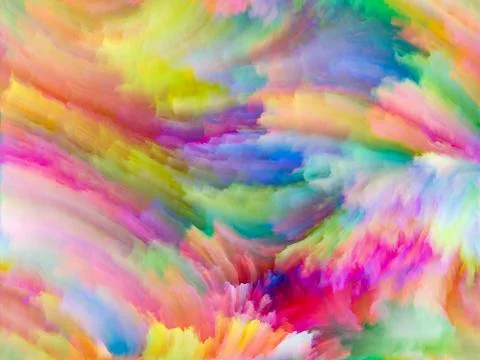 Virtualization of Fractal Color Illustrazione stock