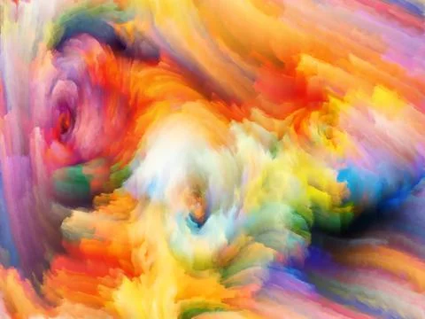 Virtualization of Fractal Color Stockillustratie