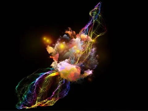 Virtualization of Fractal Nebulae Illustrazione stock