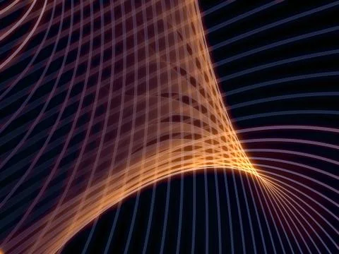 Virtualization of Grid Lines Stockillustratie