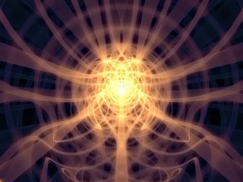 Virtualization of Grid Lines Stock Illustration