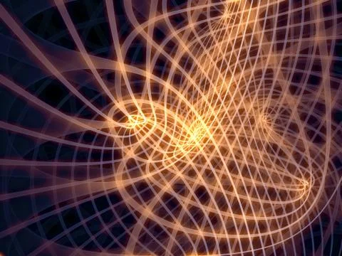 Virtualization of Grid Lines Stockillustratie