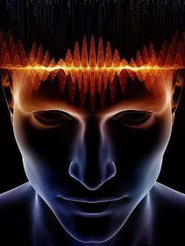 Virtualization of Human Mind Stockillustratie