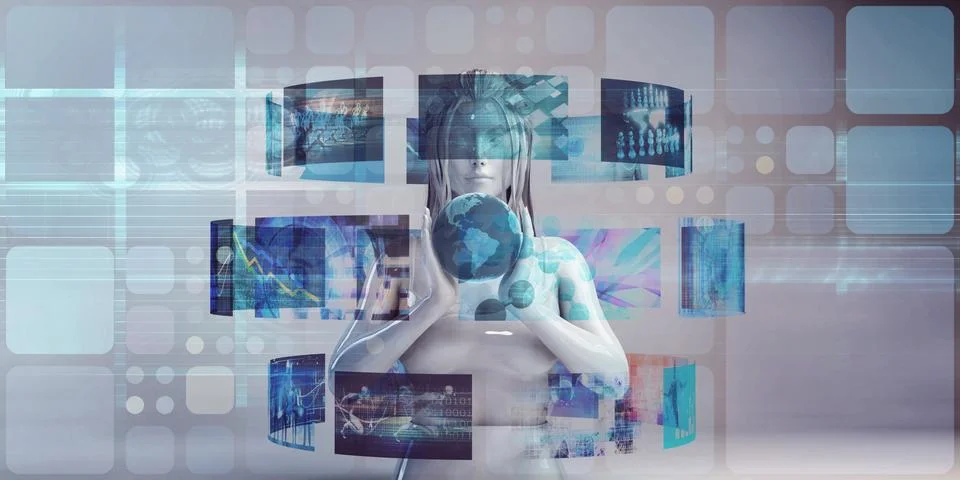 Virtualization Illustrazione stock