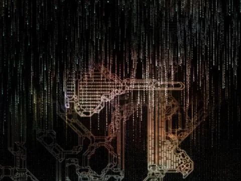 Virtualization of Key Code 스톡 일러스트