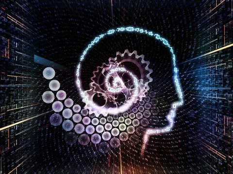 Virtualization of Knowledge Illustrazione stock