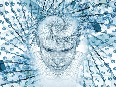 Virtualization of the Mind Stock Illustration