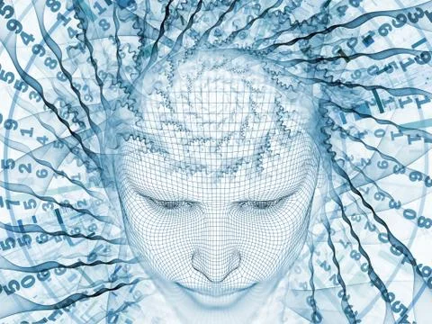 Virtualization of the Mind Stock Illustration
