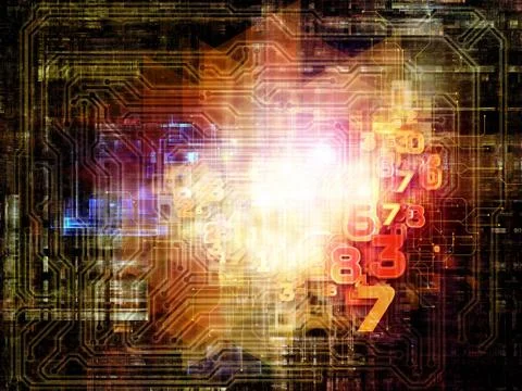 Virtualization of Network Illustrazione stock