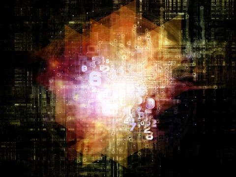 Virtualization of Network Illustrazione stock