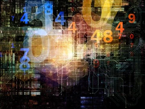 Virtualization of Network Illustrazione stock