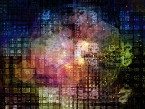 Virtualization of Network Stock Illustration