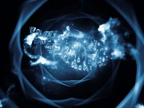 Virtualization of Network Stock Illustration