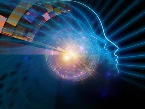 Virtualization of New Self 스톡 일러스트