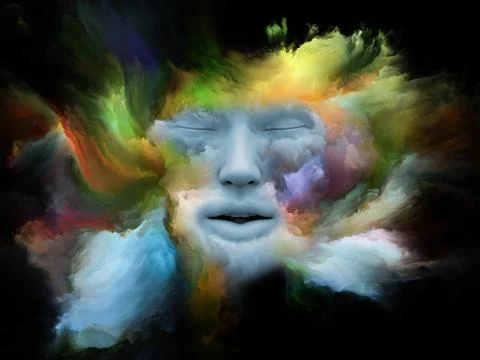 Virtualization of Painted Dream Illustrazione stock
