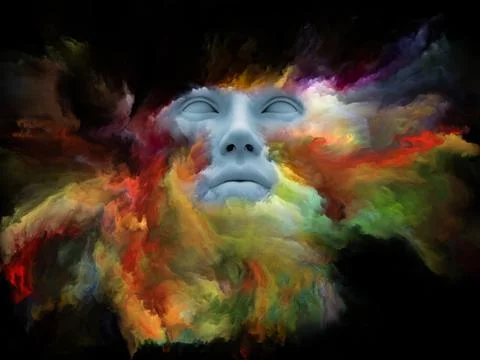 Virtualization of Painted Dream Illustrazione stock