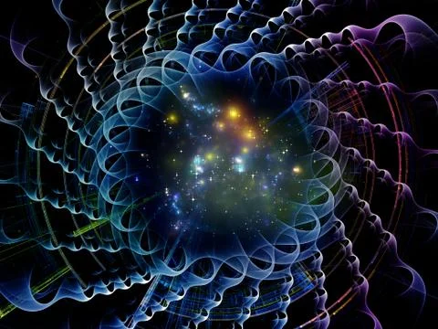 Virtualization of Radial Fractal Texture イラスト素材