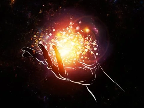 Virtualization of Science Stock Illustration