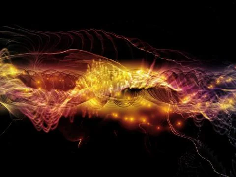 Virtualization of Sound Wave Stock Illustration