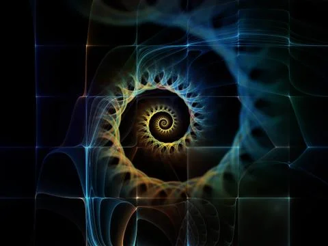 Virtualization of Space Illustrazione stock