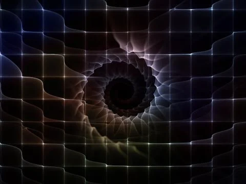 Virtualization of Space Illustrazione stock