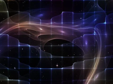 Virtualization of Space Stockillustratie