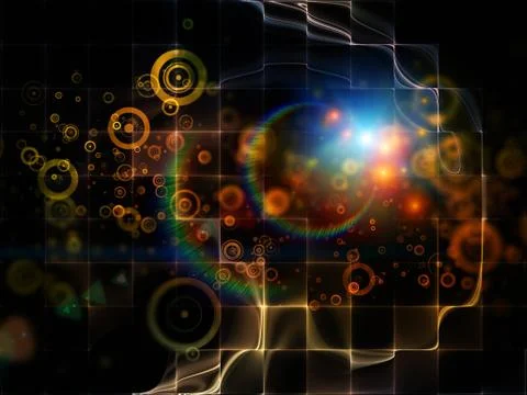 Virtualization of Space Stockillustratie