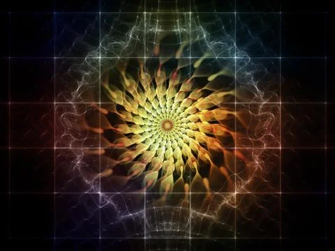 Virtualization of Space Stock Illustration