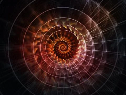 Virtualization of Space Stock Illustration