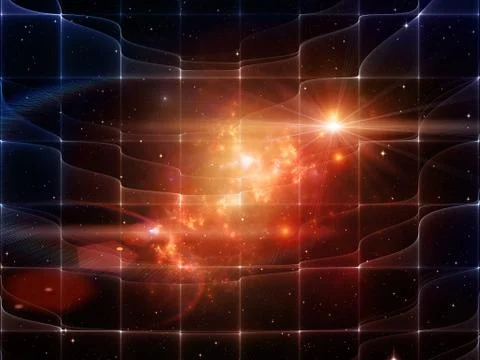 Virtualization of Space Stockillustratie