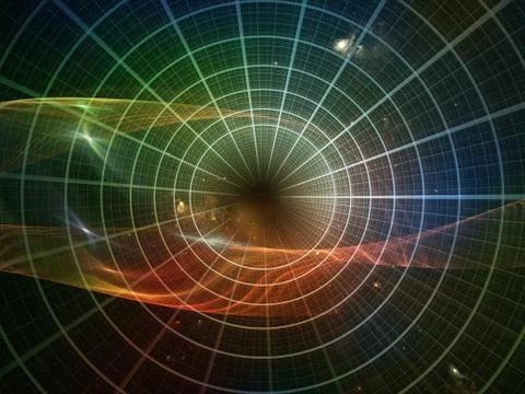 Virtualization of Space Illustrazione stock