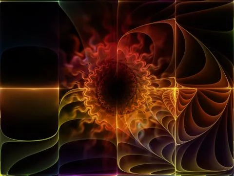 Virtualization of Space Stock Illustration