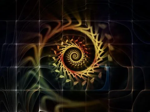 Virtualization of Space Stockillustratie