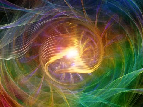 Virtualization of Spiral Pattern Stock Illustration