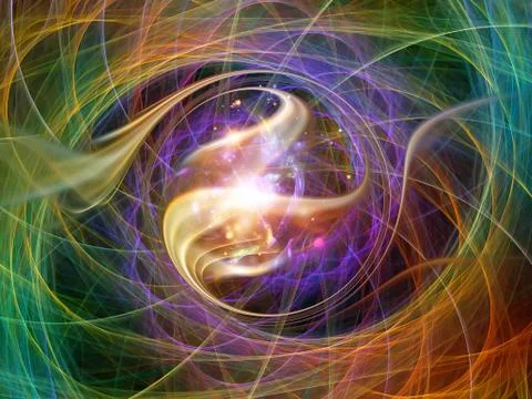 Virtualization of Spiral Pattern Stock Illustration