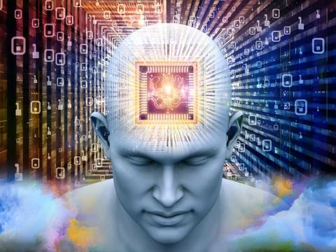 Virtualization of Thought 库存插图