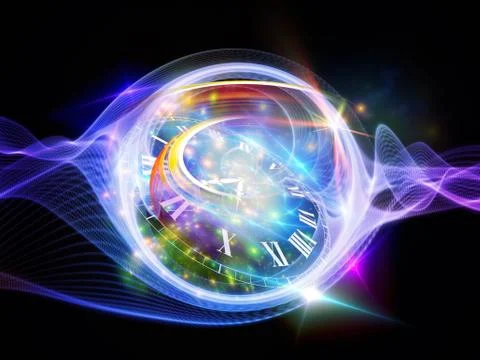 Virtualization of Time Stock Illustration