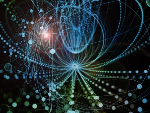 Virtualization of Wave Particle 스톡 일러스트