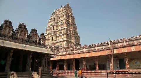 Virupaksha temple Stock Footage 22321898