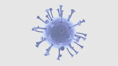 Virus - 02 - Grey - With Alpha - 4K - 30 FPS 스톡 동영상 305242399