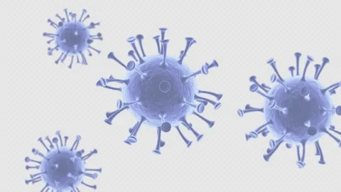 Virus - 02 - Grey - Group - With Alpha - 4K - 30 FPS Video stock 305242383