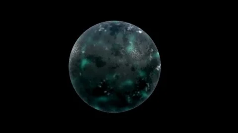 Virus 3D cell isolated. Loop. Stock Footage 265835788