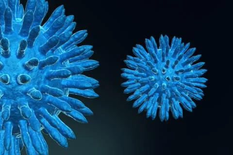 Virus 3d.. Illustrazione stock