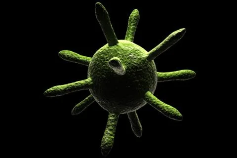 Virus 3d. Stock Illustration