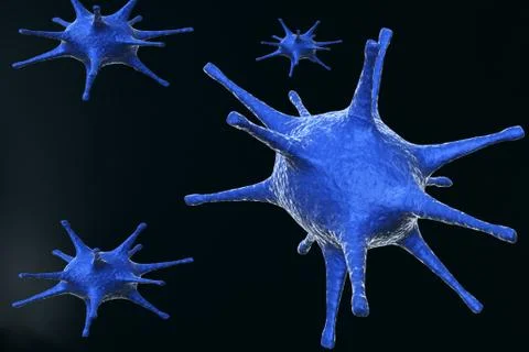 Virus. 3d illustration. Stock Illustration