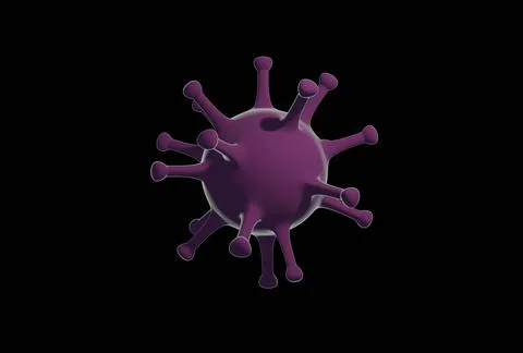 Virus 3D illustration Stock Illustration