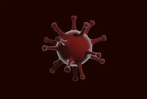 Virus 3D illustration Stock Illustration