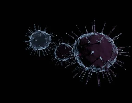 Virus 3D illustration Stock Illustration